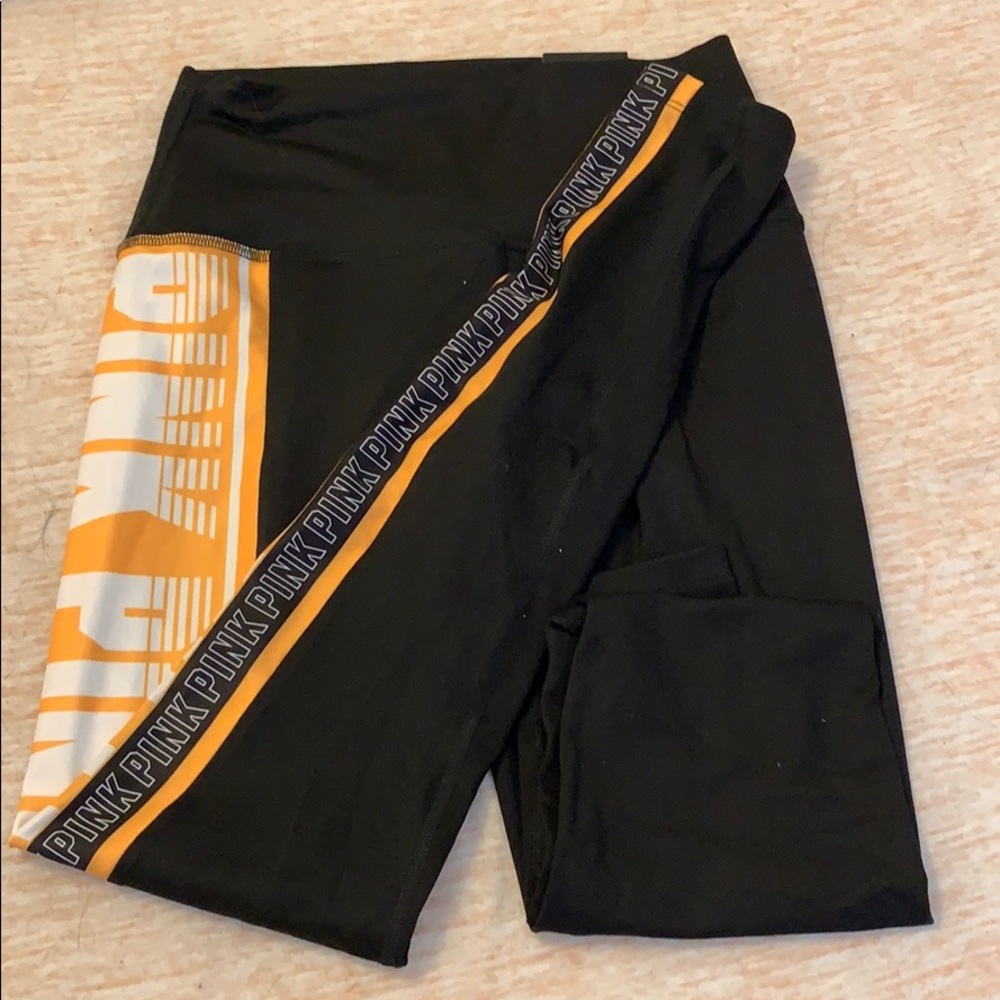 Pink black yellow leggings!